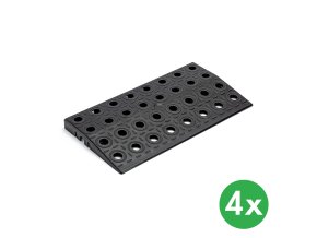 Rovný nájezd GripTil, 4 ks, černý