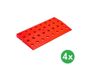 Rovný nájezd GripTil, 4 ks, červený