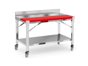 Nerezový stůl s krájecí deskou, 1200 x 700 x 950 mm
