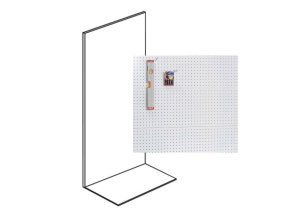 Prodejní regál jednostranný, perfo stěny, 1600 x 1000 x 450 mm, přídavný, antracit