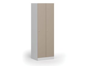 kovova satni skrinka 2 oddily 1850 x 600 x 500 mm demont cylindricky zamek bezove dvere 111325