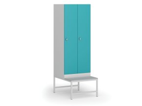 satni skrinka s lavickou 2 oddily 1875 x 600 x 500 800 mm demont otocny zamek zelene dvere 110983
