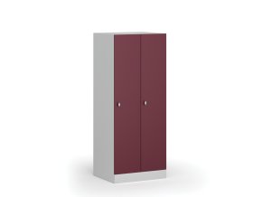 snizena satni skrinka 2 oddily 1500 x 600 x 500 mm demont otocny zamek cervene dvere 111176