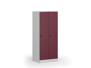 snizena satni skrinka 2 oddily 1500 x 600 x 500 mm demont kodovy zamek cervene dvere 111183