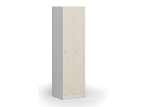 zuzena kovova satni skrinka 2 oddily 1850 x 500 x 500 mm cylindricky zamek laminovane dvere briza 111088