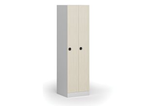 zuzena kovova satni skrinka 2 oddily 1850 x 500 x 500 mm demont kodovy zamek laminovane dvere briza 111135