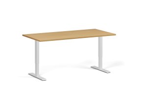 vyskove nastavitelny stul 160x80 cm 2 motory bila podnoz buk 96325