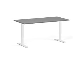 vyskove nastavitelny stul 160x80 cm 2 motory bila podnoz grafit 106350