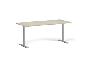 vyskove nastavitelny stul 180x80 cm 2 motory seda podnoz dub prirodni 97714