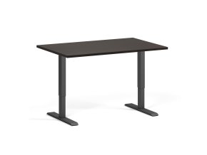 vyskove nastavitelny stul 120x80 cm 2 motory cerna podnoz wenge 97948