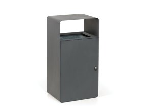 kovovy odpadkovy kos 95 l sedy 69432