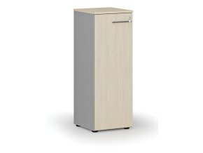 nizka kancelarska skrin s dvermi primo gray 400 x 420 x 1087 mm seda briza 70312