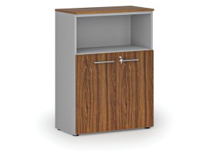 kombinovana kancelarska skrin primo gray 800 x 420 x 1087 mm seda orech 70474