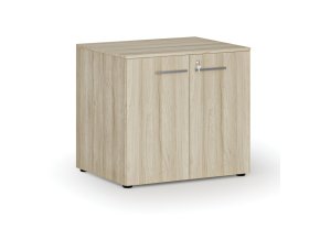 Kancelářská skříň s dveřmi PRIMO WOOD, 735 x 800 x 640 mm, dub přírodní