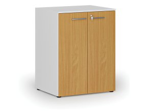 kancelarska skrin s dvermi primo white 2 police 800 x 640 x 1027 mm bila buk 70683