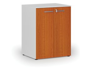 kancelarska skrin s dvermi primo white 2 police 800 x 640 x 1027 mm bila tresen 70686