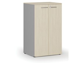 kancelarska skrin s dvermi primo gray 3 police 800 x 640 x 1335 mm seda briza 70726