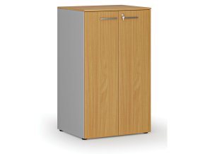 kancelarska skrin s dvermi primo gray 3 police 800 x 640 x 1335 mm seda buk 70730