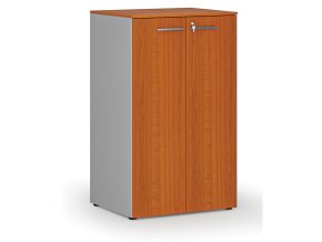 kancelarska skrin s dvermi primo gray 3 police 800 x 640 x 1335 mm seda tresen 70733