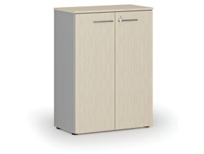 kancelarska skrin s dvermi primo gray 800 x 420 x 1087 mm seda briza 70790