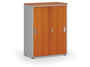 kancelarska skrin se zasouvacimi dvermi primo gray 800 x 420 x 1087 mm seda tresen 70874