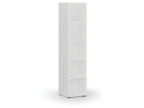 Kancelářský regál PRIMO WHITE, 1781 x 400 x 420 mm, bílá