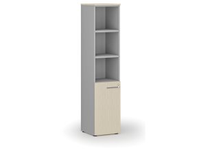 kombinovana kancelarska skrin primo gray dvere na 2 patra 400 x 420 x 1781 mm seda briza 71052