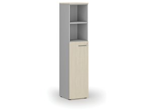 kombinovana kancelarska skrin primo gray dvere na 3 patra 400 x 420 x 1781 mm seda briza 71176
