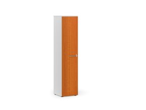 uzka kancelarska skrin primo white 400 x 420 x 1781 mm bila tresen 121996