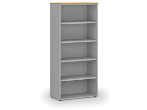 kancelarsky regal primo gray 800 x 420 x 1781 mm seda buk 71457