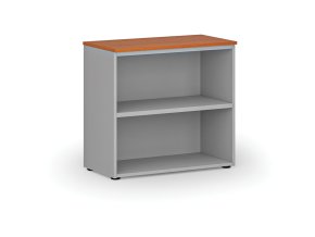 Kancelářský regál PRIMO GRAY, 800 x 420 x 740 mm, šedá/třešeň