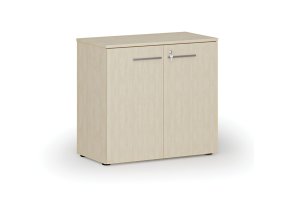 Kancelářská skříň s dveřmi PRIMO WOOD, 800 x 420 x 740 mm, bříza
