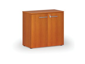 Kancelářská skříň s dveřmi PRIMO WOOD, 800 x 420 x 740 mm, třešeň