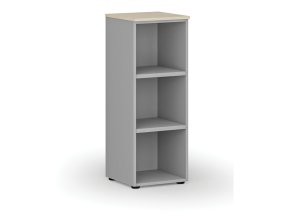 Kancelářský regál PRIMO GRAY, 400 x 420 x 1087 mm, šedá/bříza