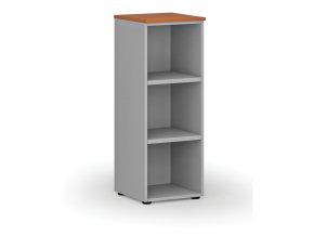 Kancelářský regál PRIMO GRAY, 400 x 420 x 1087 mm, šedá/třešeň