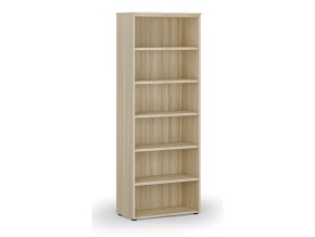 Kancelářský regál PRIMO WOOD, 800 x 420 x 2128 mm, dub přírodní