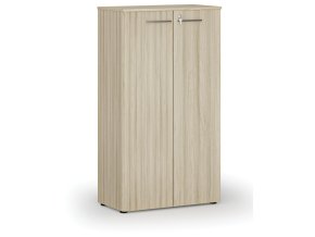 Kancelářská skříň s dveřmi PRIMO WOOD, 1434 x 800 x 420 mm, dub přírodní