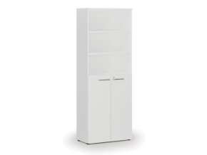 kombinovana kancelarska skrin primo white dvere na 3 patra 800 x 420 x 2128 mm bila 73716