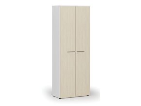 kancelarska skrin s dvermi primo white 800 x 420 x 2128 mm bila briza 73985