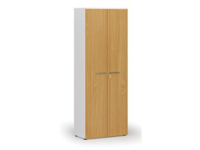 kancelarska skrin s dvermi primo white 800 x 420 x 2128 mm bila buk 74010