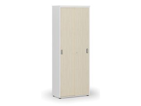 kancelarska skrin se zasouvacimi dvermi primo white 800 x 420 x 2128 mm bila briza 74208