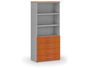 kancelarska skrin se zasuvkami primo gray 800 x 420 x 1781 mm seda tresen 74325