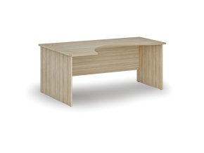 ergonomicky kancelarsky psaci stul primo wood 180x120 cm levy dub prirodni 73055