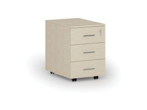 Kancelářský mobilní kontejner PRIMO WOOD, 3 zásuvky, bříza