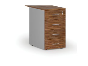 kancelarsky pristavny zasuvkovy kontejner primo gray 4 zasuvky seda orech 71671