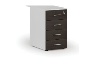 kancelarsky pristavny zasuvkovy kontejner primo white 4 zasuvky bila wenge 71704