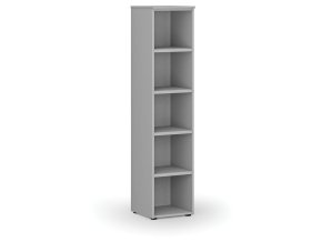 Kancelářský regál PRIMO GRAY, 400 x 420 x 1781 mm, šedá
