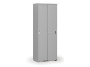 kancelarska skrin se zasouvacimi dvermi 800 x 420 x 2128 mm seda 74252