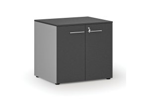 kancelarska skrin s dvermi primo gray 800 x 640 x 735 mm seda grafit 74450