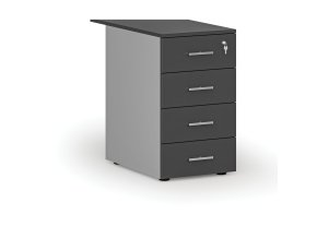 kancelarsky pristavny zasuvkovy kontejner primo gray 4 zasuvky seda grafit 71679